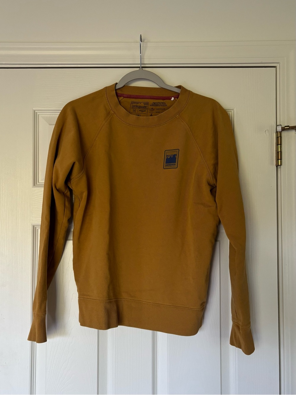 Patagonia Men's Crewneck Sweatshirt in Mustard Brown